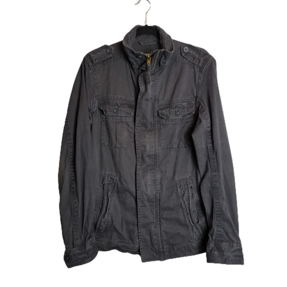 Paper Denim & Cloth Utility Jacket Black Size S Y2K